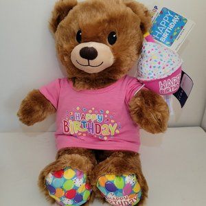 New Pink Build A Bear Stuffed Toy Ready to Play Birthday Set 15 inches 2022